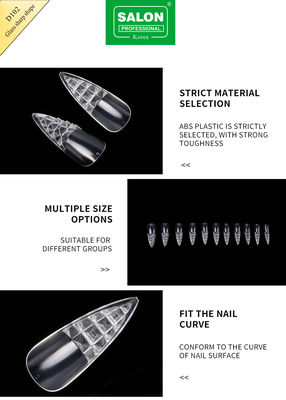 Long Sharp Shape Fake Nail Ultra-Thin Natural Clear Color Nail Tips