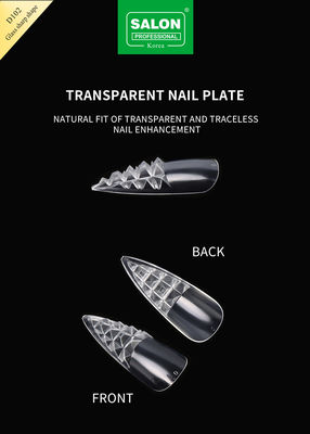 Long Sharp Shape Fake Nail Ultra-Thin Natural Clear Color Nail Tips