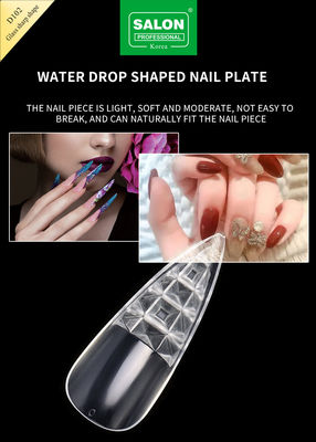 Long Sharp Shape Fake Nail Ultra-Thin Natural Clear Color Nail Tips