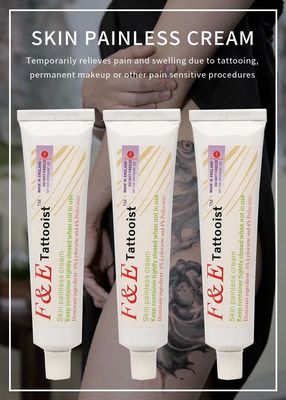 F&E Tattooist Anesthetic Cream with 6% Lidocaine and 4% Prilocaine for Fast Pain Relief in 10 Minutes Exposure Time