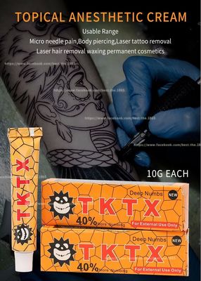 TKTX Numbing Cream 10g Water-Based Non-Greasy Tattoo Anesthetic Cream with Fast 3 to 7 Days Delivery