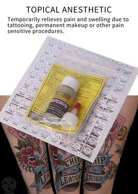 Professional Use 2% Lidocaine 1.5% Tetracaine Tattoo Numbing Cream Topical Anesthetic Gel