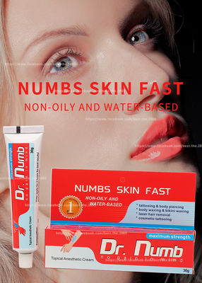 30g Numb Anesthetic Cream / Dr Numb Tattoo Numbing Cream Lasting Effect For 3 Hours