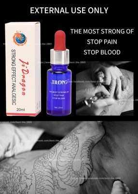 JINLONG Tattoo Anesthetic Liquid Transparent Freeze Ice Pain Stop Liquid 20ml
