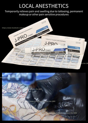J Pro Tattoo Licocaine numb Cream 10g Stop Pain Anesthetic Cream For Waxing Tattoo Permanent Makeup