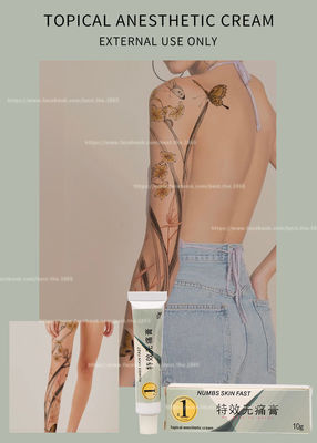 Numbs Skin Fast Dr. Numb 10g Permanent Makeup Painless Cream Stop Pain Effective External Use Only TKTX 10g