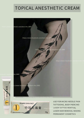 Numbs Skin Fast Dr. Numb 10g Permanent Makeup Painless Cream Stop Pain Effective External Use Only TKTX 10g