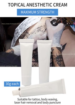 Lidocaine Cream Tattoo Painless Cream Private Label White Tube 10g 30g high quality Tattoo Anesthetic Cream