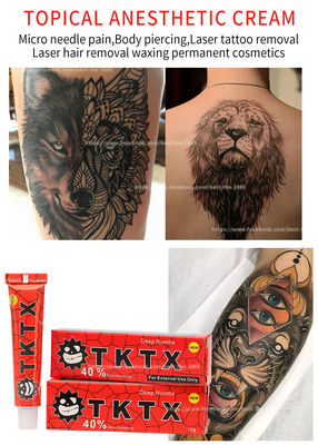 Red TKTX Tattoo Numbing Cream Anesthetic PMU Eyebrow Tattoo Aftercare Cream