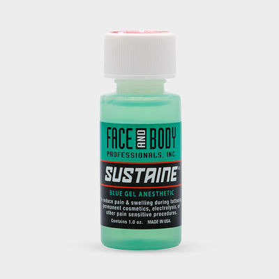 Lidocaine Sustaine Blue Gel Anesthetic Tattoo Numbing 1.2OZ Anti Allergy