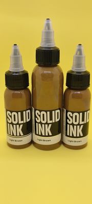60ML 120ML Solid Tattoo Ink Micro Pigment Light Brown Tattoo Ink