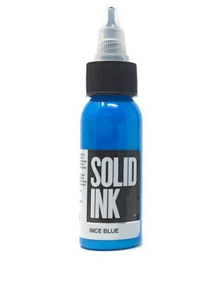 Solid Blue Vibrant Tattoo Ink cruelty free 30ml 60ml 120ml 260ml