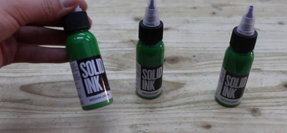 30ML 60ML Airbrush Solid Ink Tattoo Ink Medium Green Pure Plant Materials