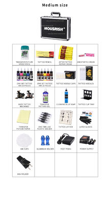 Tattoo Kit MOUSRISH One Box With Complete Tools Medium Size And Large Size