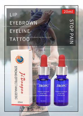 JINLONG Tattoo Anesthetic Liquid Transparent Freeze Ice Pain Stop Liquid 20ml
