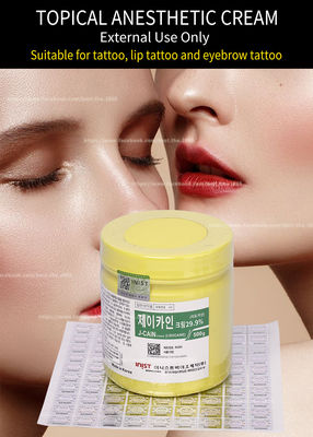 J-CAIN 500 Gram Korean Tattoo Numbing Cream  Green Red Blue Golden Silver Label 15.6% 29.9% OEM Package Good Price